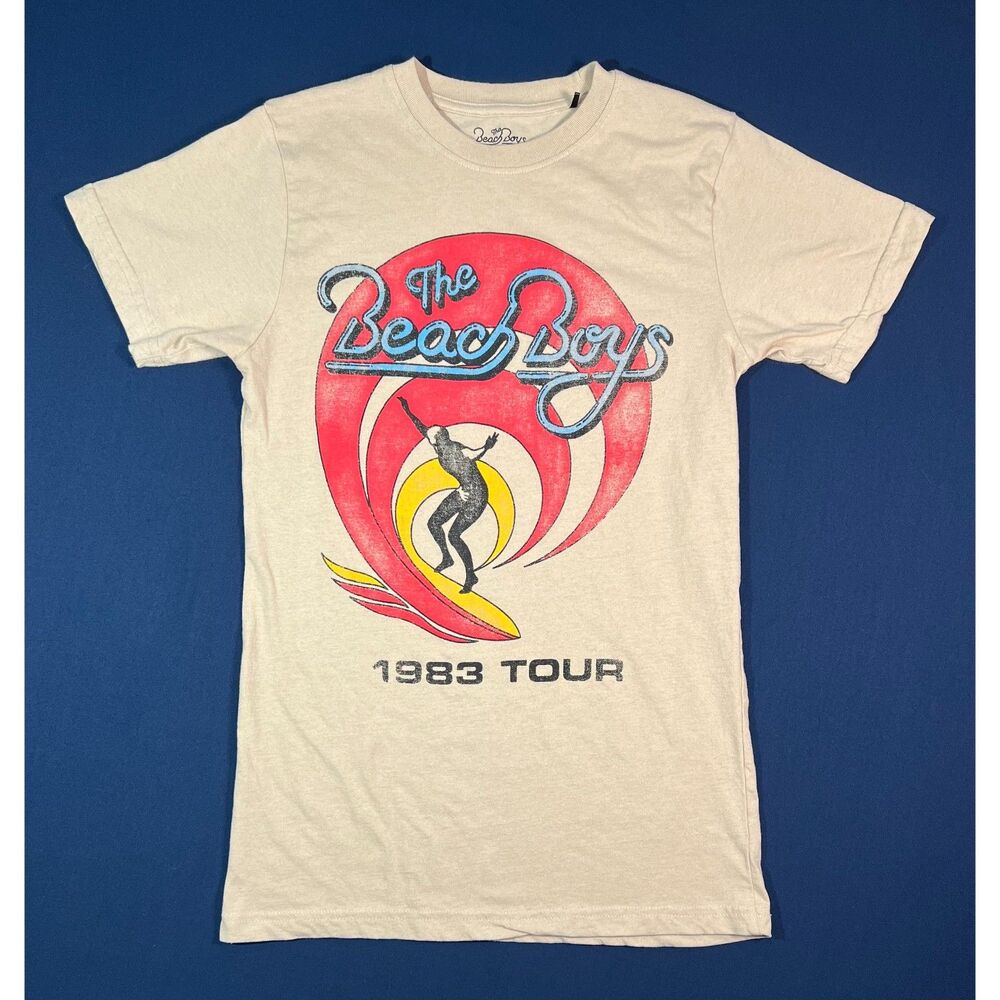 The Beach Boys 1983 Tour T Shirt Small Retro Surf Rock Band Graphic Tee